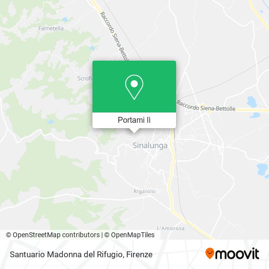 Mappa Santuario Madonna del Rifugio