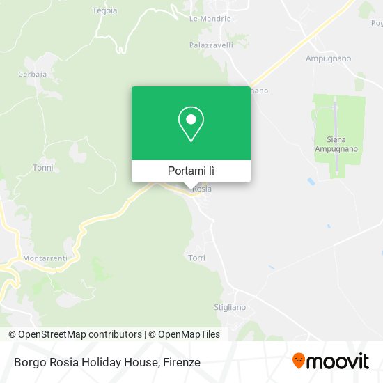Mappa Borgo Rosia Holiday House