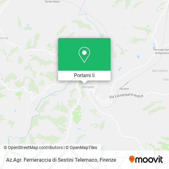 Mappa Az.Agr. Ferrieraccia di Sestini Telemaco