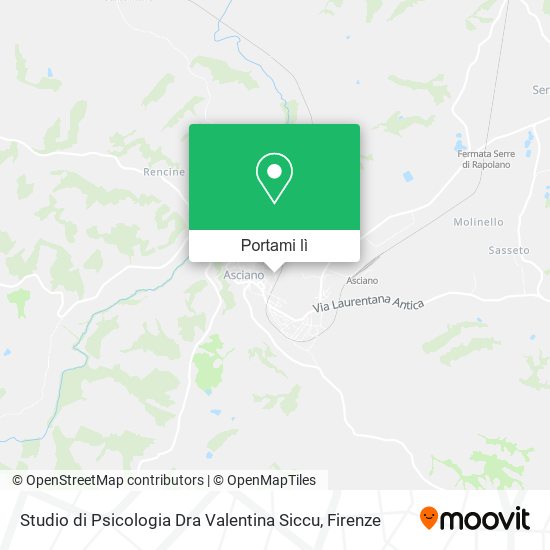 Mappa Studio di Psicologia Dra Valentina Siccu
