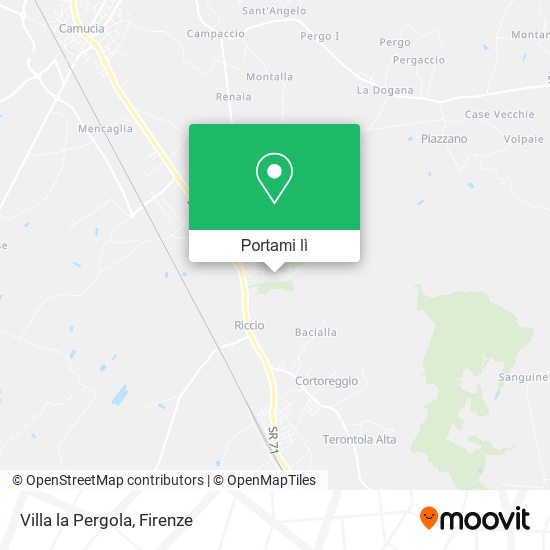 Mappa Villa la Pergola