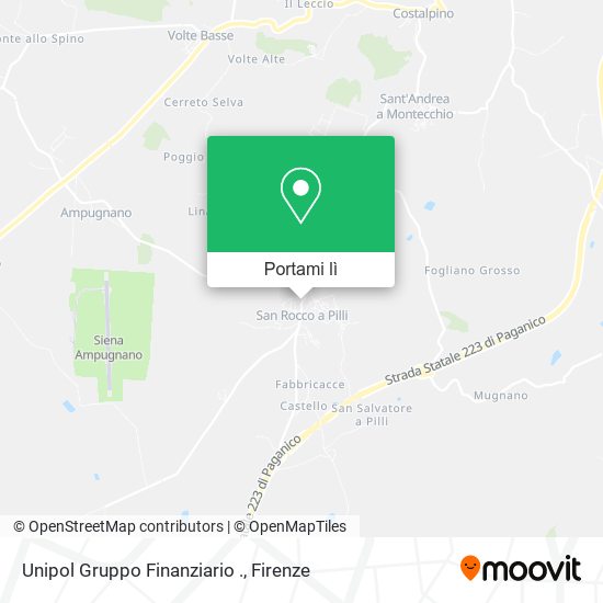 Mappa Unipol Gruppo Finanziario .