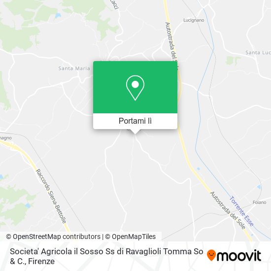 Mappa Societa' Agricola il Sosso Ss di Ravaglioli Tomma So & C.