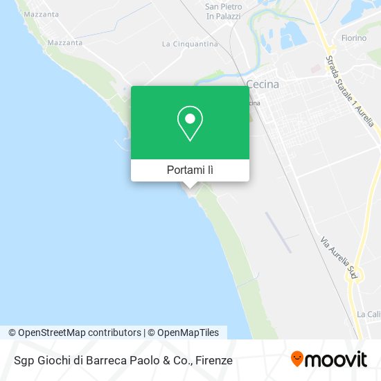 Mappa Sgp Giochi di Barreca Paolo & Co.