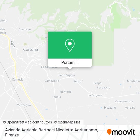 Mappa Azienda Agricola Bertocci Nicoletta Agriturismo