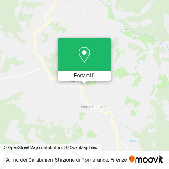 Mappa Arma dei Carabinieri-Stazione di Pomarance