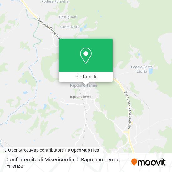 Mappa Confraternita di Misericordia di Rapolano Terme