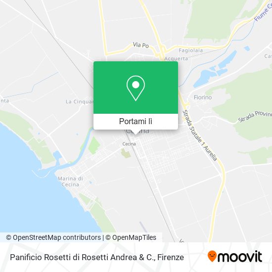 Mappa Panificio Rosetti di Rosetti Andrea & C.