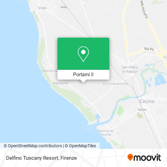Mappa Delfino Tuscany Resort