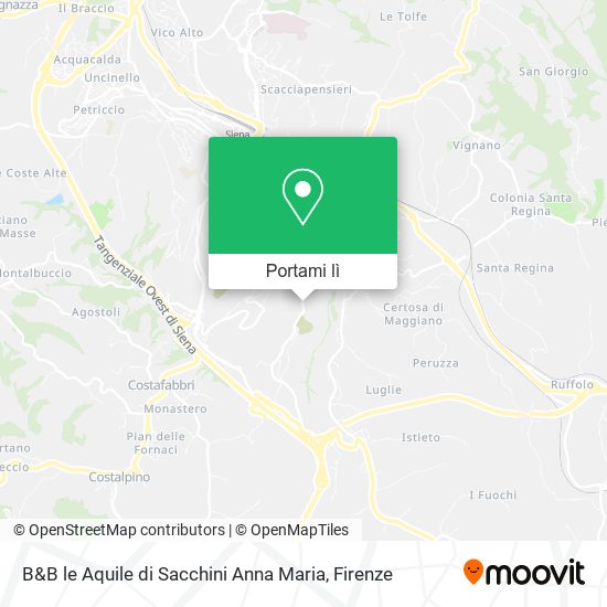 Mappa B&B le Aquile di Sacchini Anna Maria