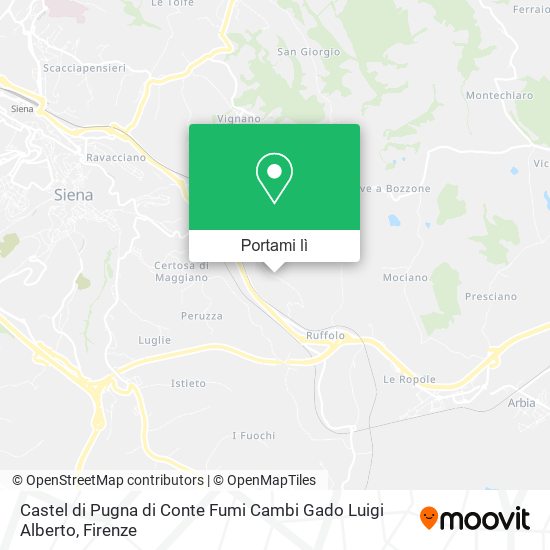 Mappa Castel di Pugna di Conte Fumi Cambi Gado Luigi Alberto