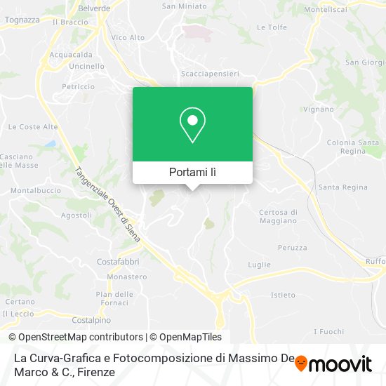 Mappa La Curva-Grafica e Fotocomposizione di Massimo De Marco & C.