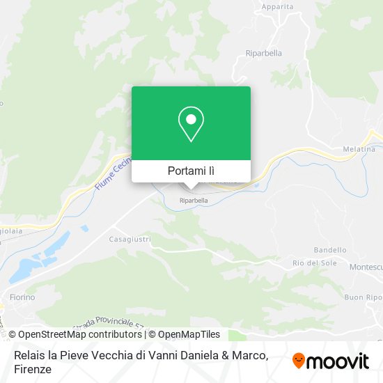 Mappa Relais la Pieve Vecchia di Vanni Daniela & Marco
