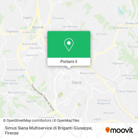Mappa Simus Siena Multiservice di Briganti Giuseppe