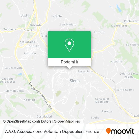 Mappa A.V.O. Associazione Volontari Ospedalieri
