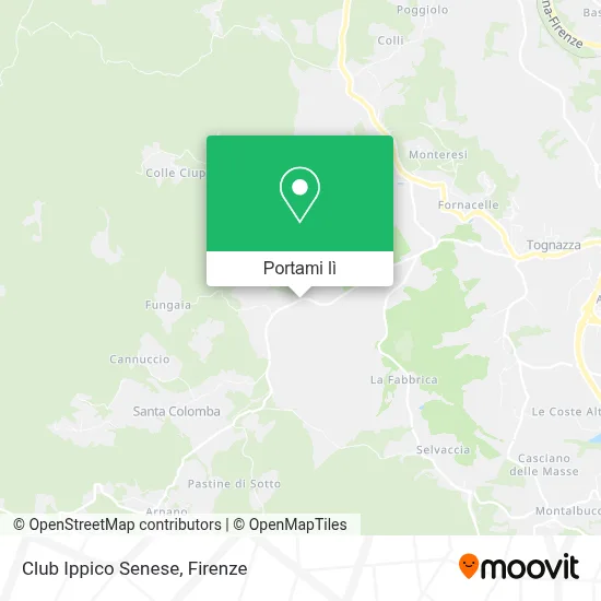 Mappa Club Ippico Senese