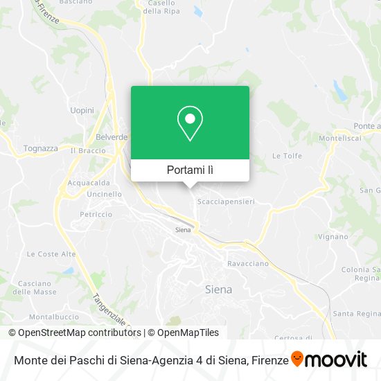 Mappa Monte dei Paschi di Siena-Agenzia 4 di Siena