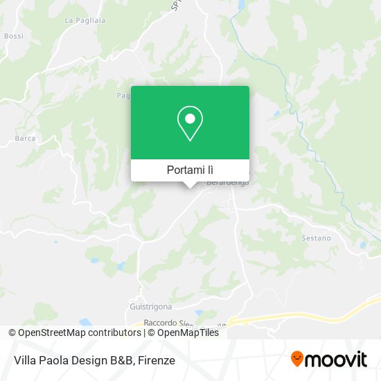 Mappa Villa Paola Design B&B