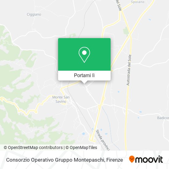Mappa Consorzio Operativo Gruppo Montepaschi