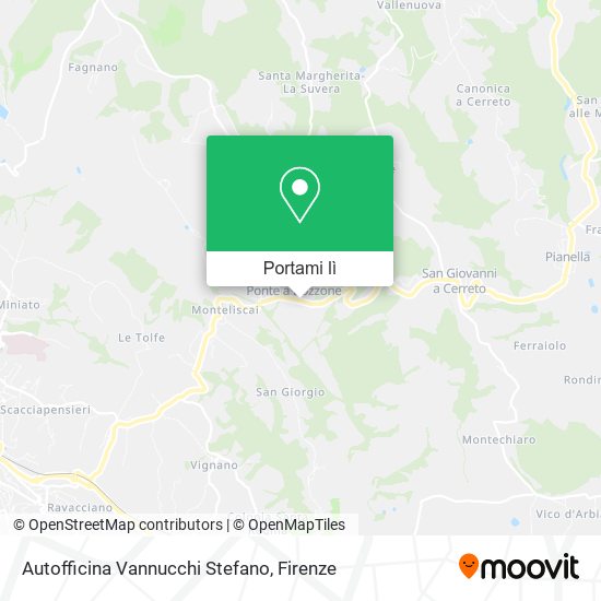 Mappa Autofficina Vannucchi Stefano