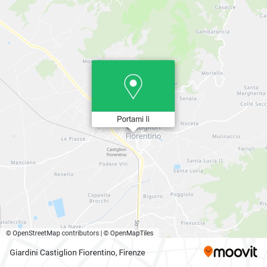 Mappa Giardini Castiglion Fiorentino