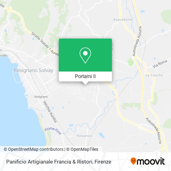 Mappa Panificio Artigianale Francia & Ristori