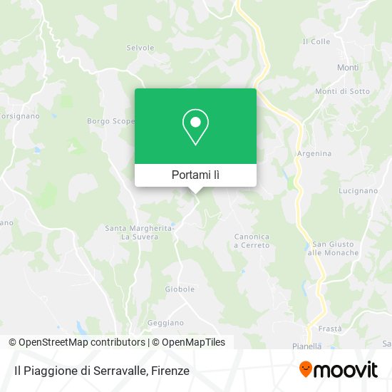 Mappa Il Piaggione di Serravalle
