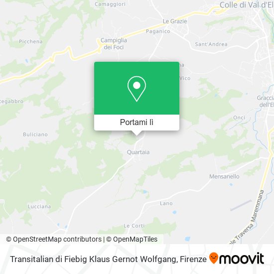 Mappa Transitalian di Fiebig Klaus Gernot Wolfgang