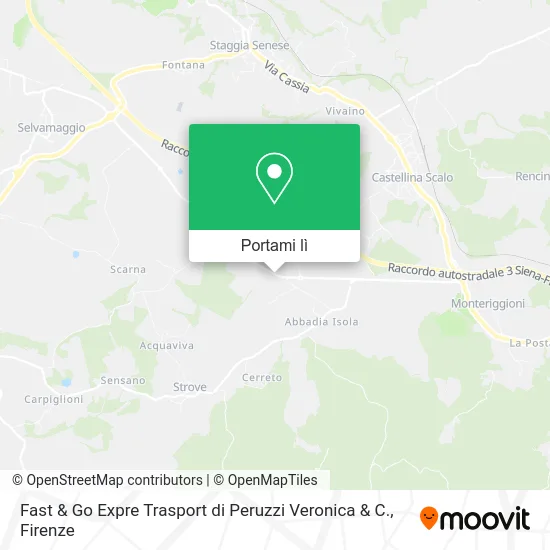 Mappa Fast & Go Expre Trasport di Peruzzi Veronica & C.