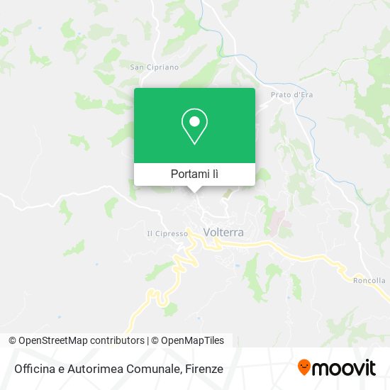 Mappa Officina e Autorimea Comunale