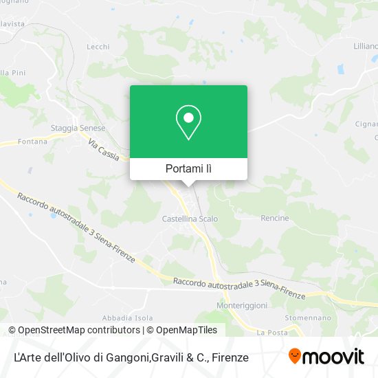 Mappa L'Arte dell'Olivo di Gangoni,Gravili & C.