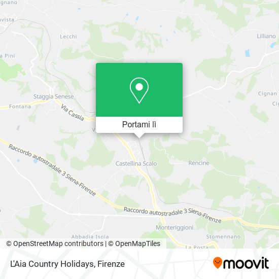 Mappa L'Aia Country Holidays