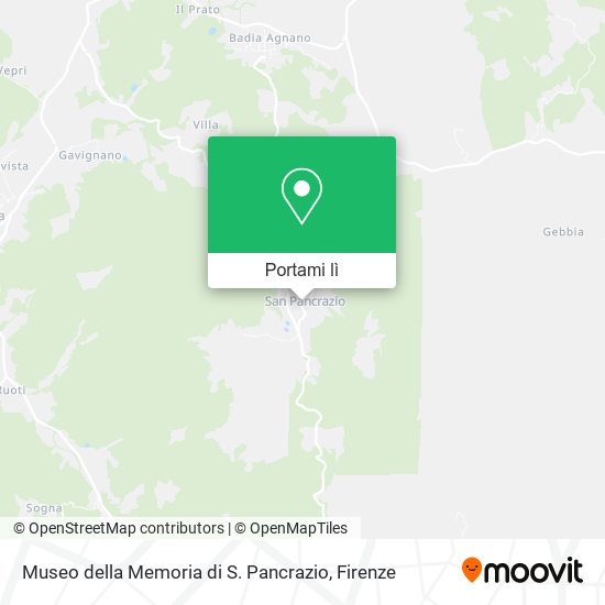 Mappa Museo della Memoria di S. Pancrazio