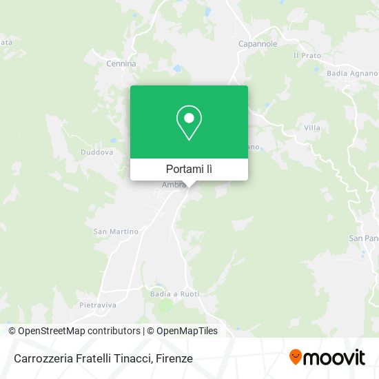 Mappa Carrozzeria Fratelli Tinacci