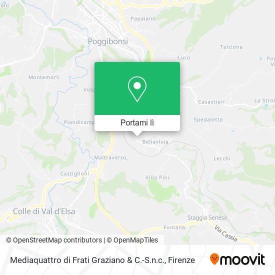 Mappa Mediaquattro di Frati Graziano & C.-S.n.c.