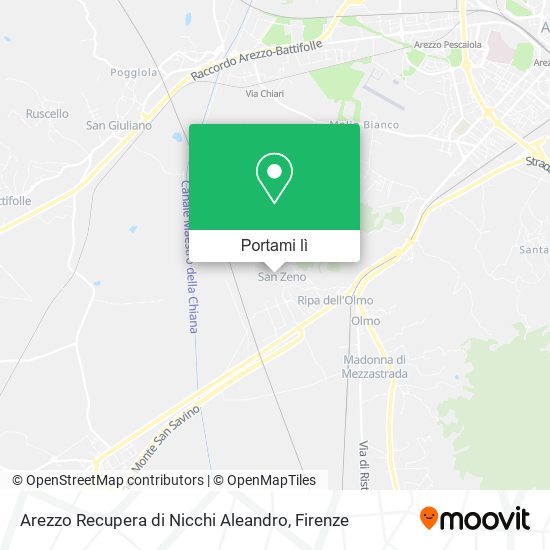 Mappa Arezzo Recupera di Nicchi Aleandro