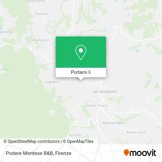 Mappa Podere Montese B&B