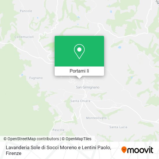Mappa Lavanderia Sole di Socci Moreno e Lentini Paolo