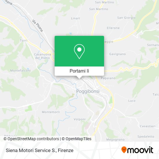 Mappa Siena Motori Service S.