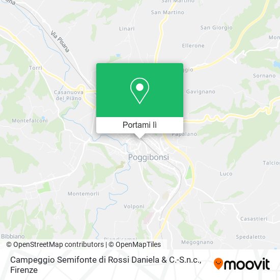 Mappa Campeggio Semifonte di Rossi Daniela & C.-S.n.c.