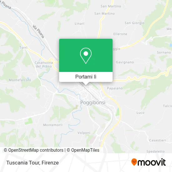 Mappa Tuscania Tour