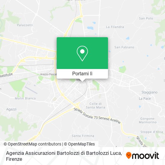 Mappa Agenzia Assicurazioni Bartolozzi di Bartolozzi Luca