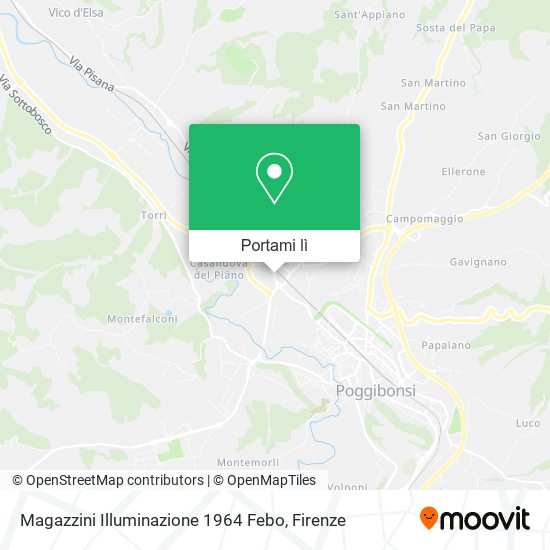 Mappa Magazzini Illuminazione 1964 Febo