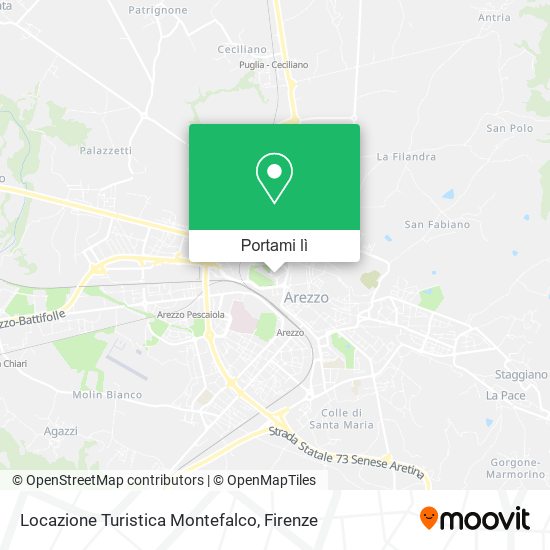 Mappa Locazione Turistica Montefalco