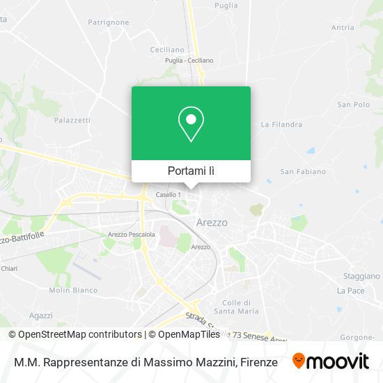 Mappa M.M. Rappresentanze di Massimo Mazzini