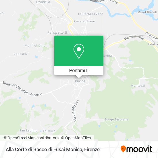Mappa Alla Corte di Bacco di Fusai Monica