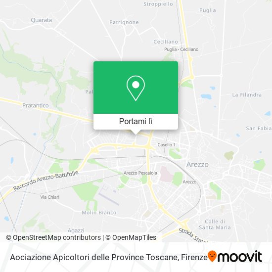 Mappa Aociazione Apicoltori delle Province Toscane