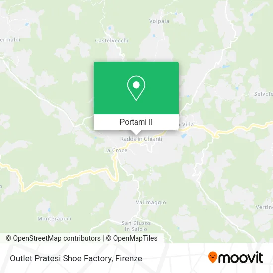 Mappa Outlet Pratesi Shoe Factory