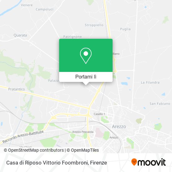 Mappa Casa di Riposo Vittorio Foombroni