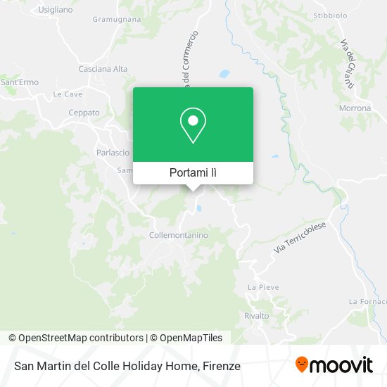 Mappa San Martin del Colle Holiday Home